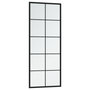Voir la diapositive 4 : VIDAXL Miroir mural noir 100x40 cm metal