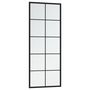 Voir la diapositive 4 : VIDAXL Miroir mural noir 100x40 cm metal
