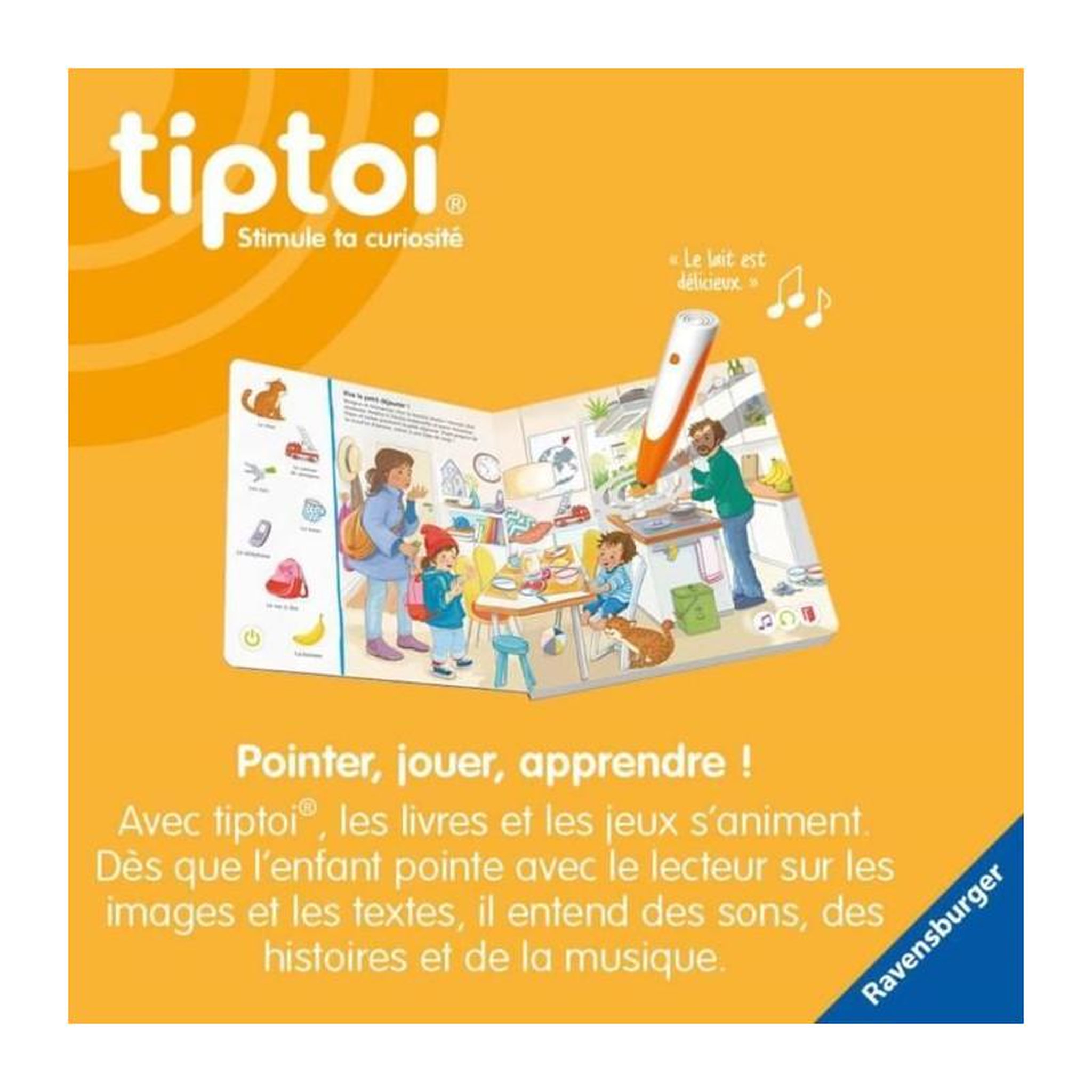 Voir la diapositive 3 : RAVENSBURGER Ravensburger-tiptoi Lecteur-4005556001781-A partir de 2 ans