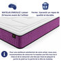 Voir la diapositive 4 : DAGOSTINO HOME Matelas 90x190 Accueil mémoire de forme  Life Tree  - Ferme - Réversible - H30 Cm