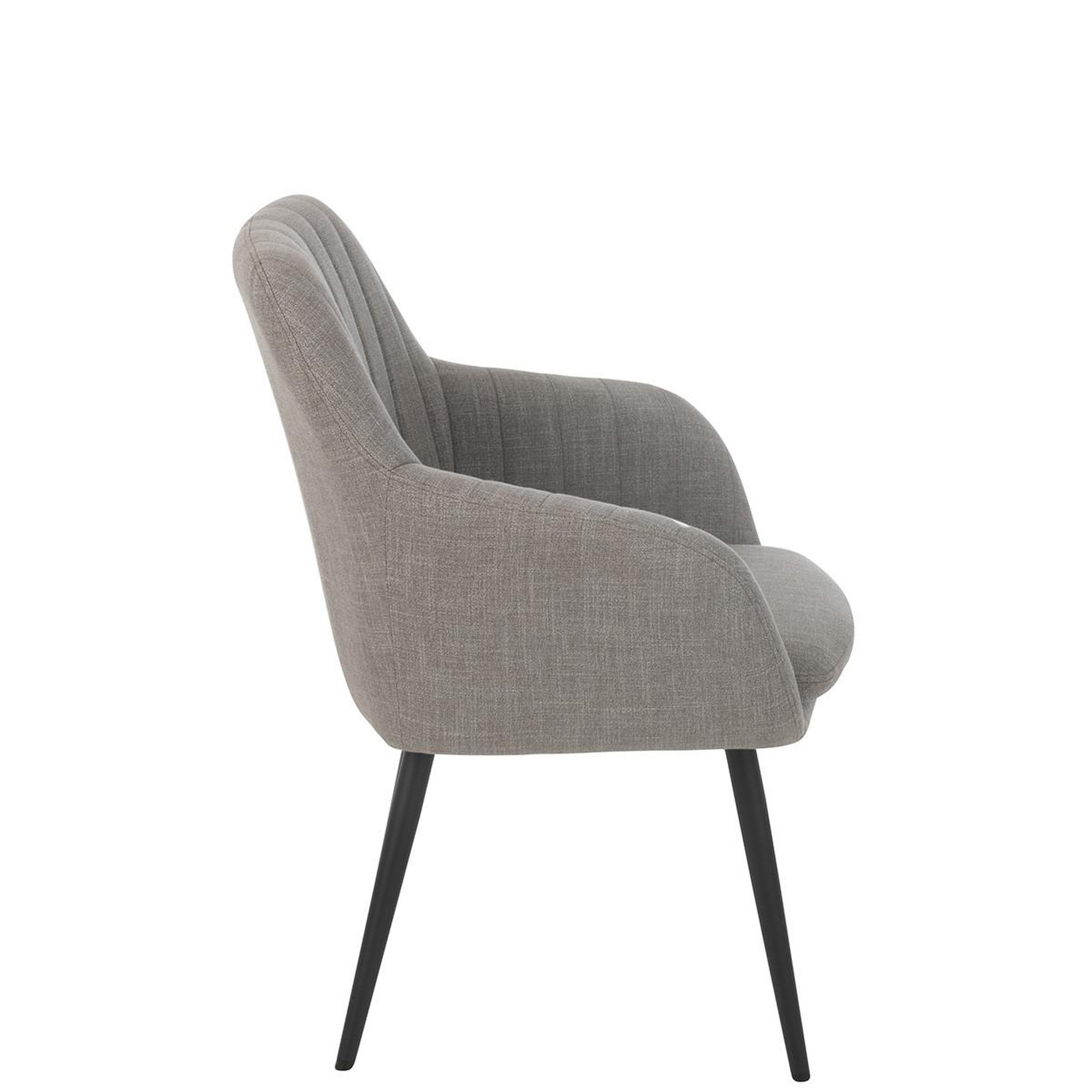Voir la diapositive 3 : J-LINE Chaise design  miles  83cm gris