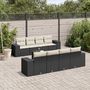Voir la diapositive 1 : VIDAXL Salon de jardin 9 pcs avec coussins noir resine tressee
