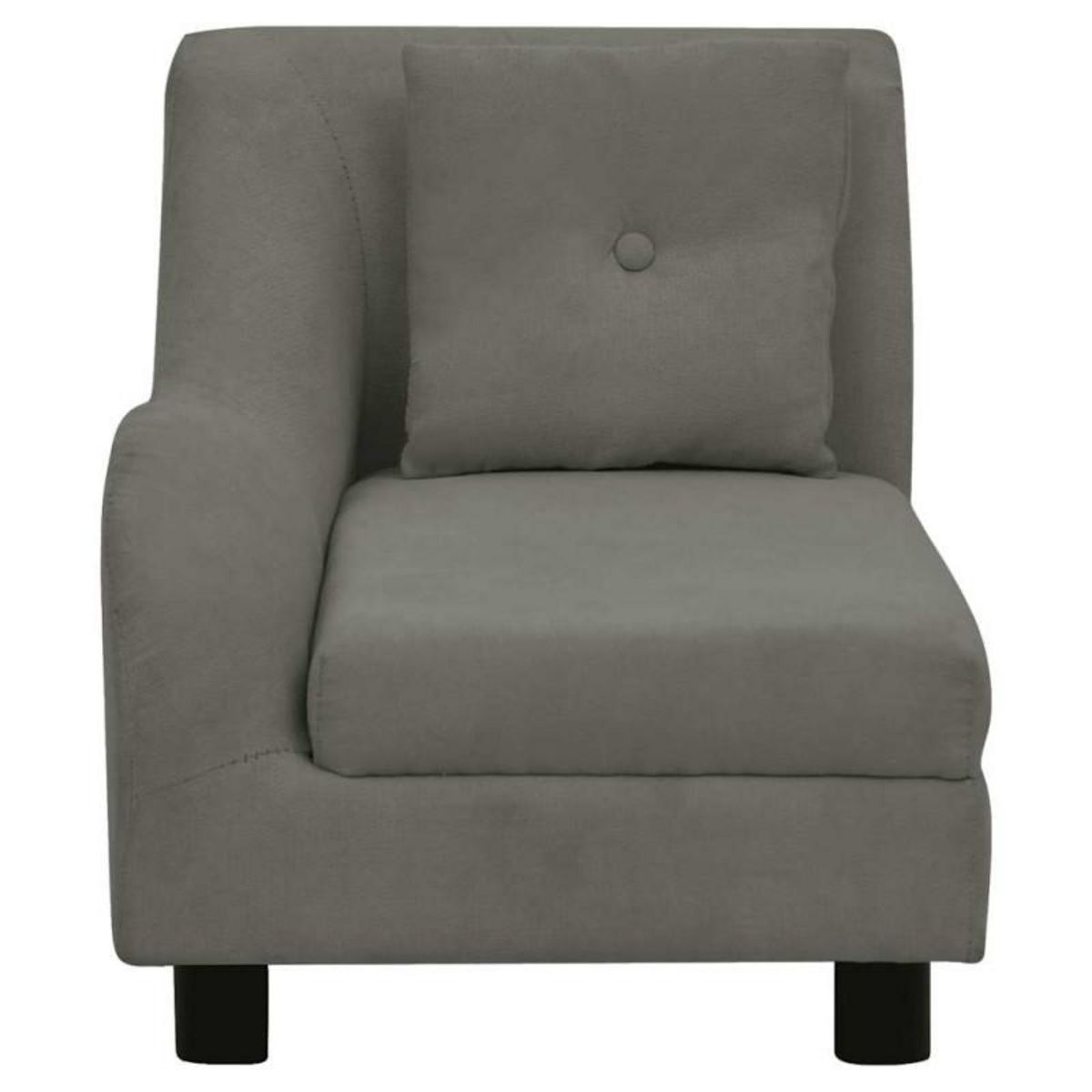 VIDAXL Canapé pour chien avec oreiller Gris foncé 83x44x44 cm Peluche