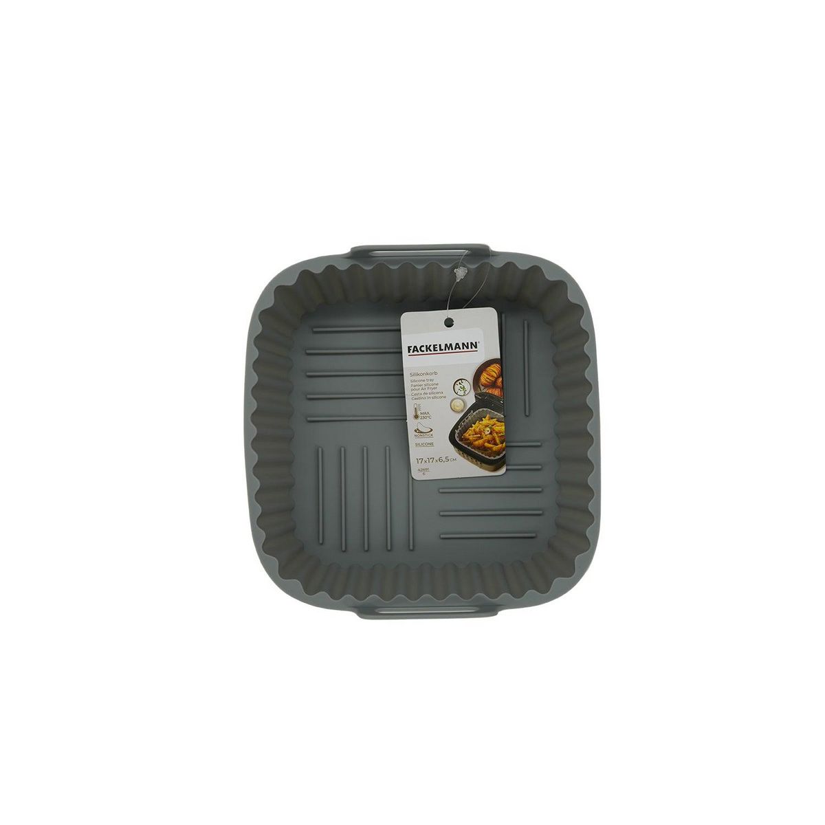 Fackelmann Moule pour air fryer carré en silicone Fackelmann