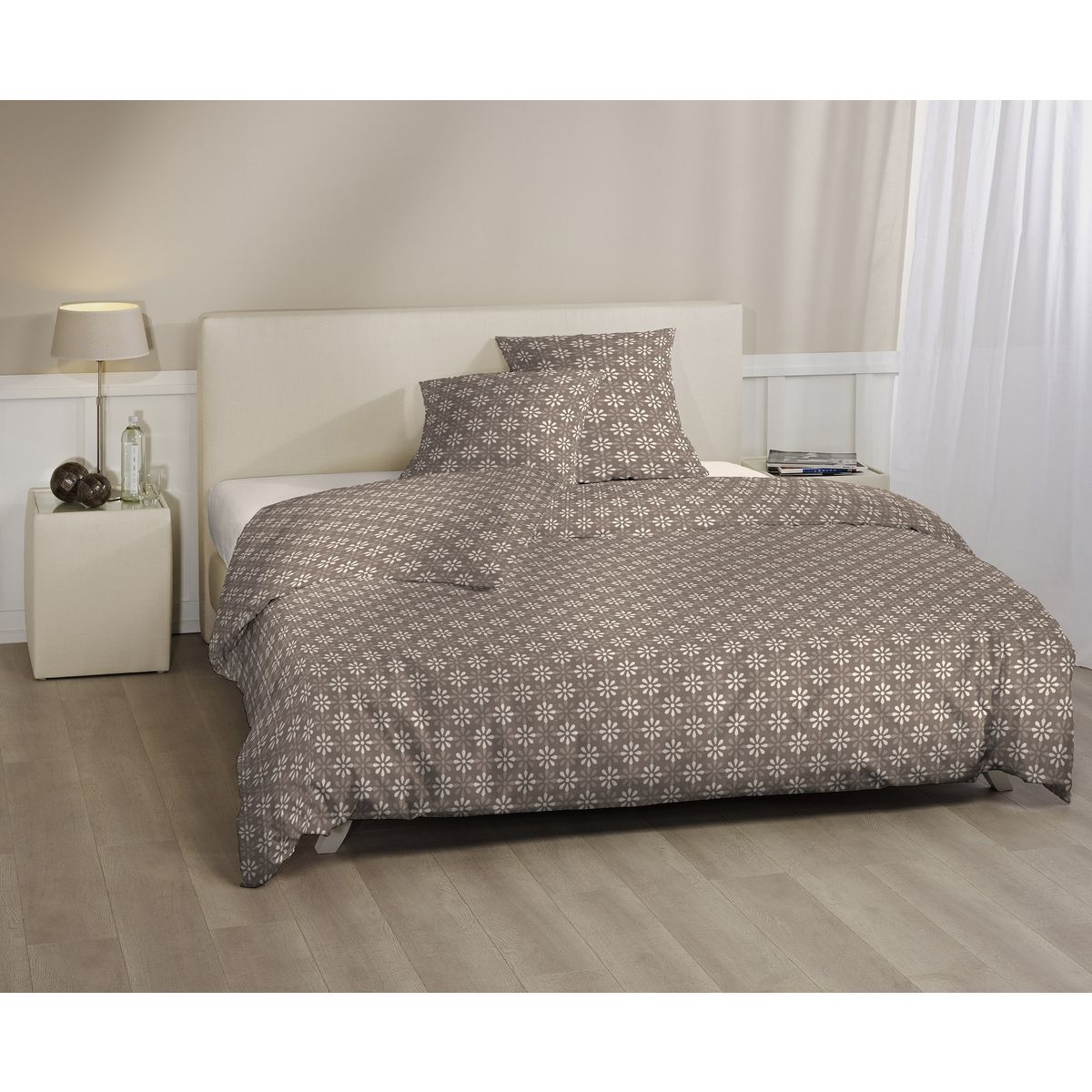 Parure housse de couette flanelle EDELWEIS