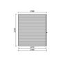 Voir la diapositive 3 : SOLID SUPERIA Abri de jardin bois - Autoclavé - 5,4m² - SALERNO