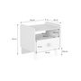 Voir la diapositive 4 : SWEEEK Table de chevet enfant effet bois. blanc. 1 tiroir