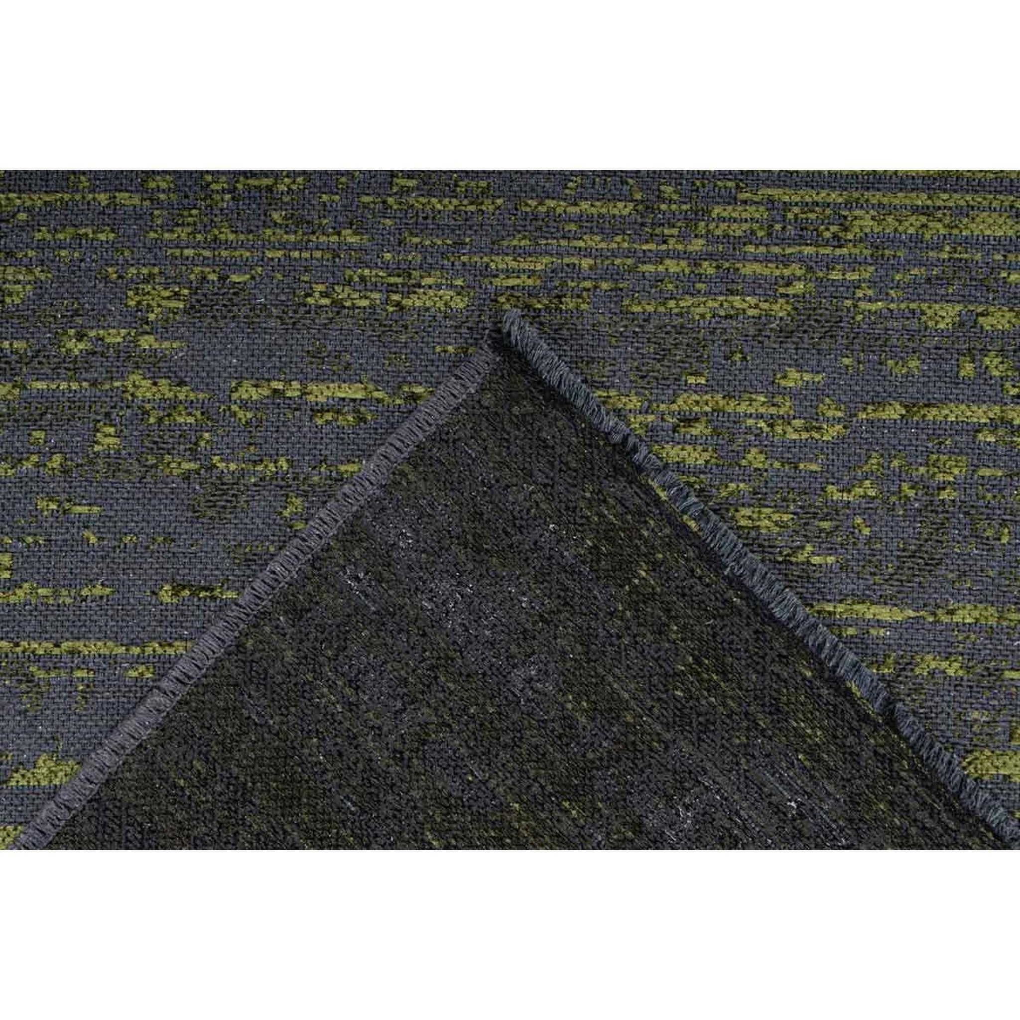 Voir la diapositive 4 : Paris Prix Tapis tissé à poils plats vintage  kalevi  vert
