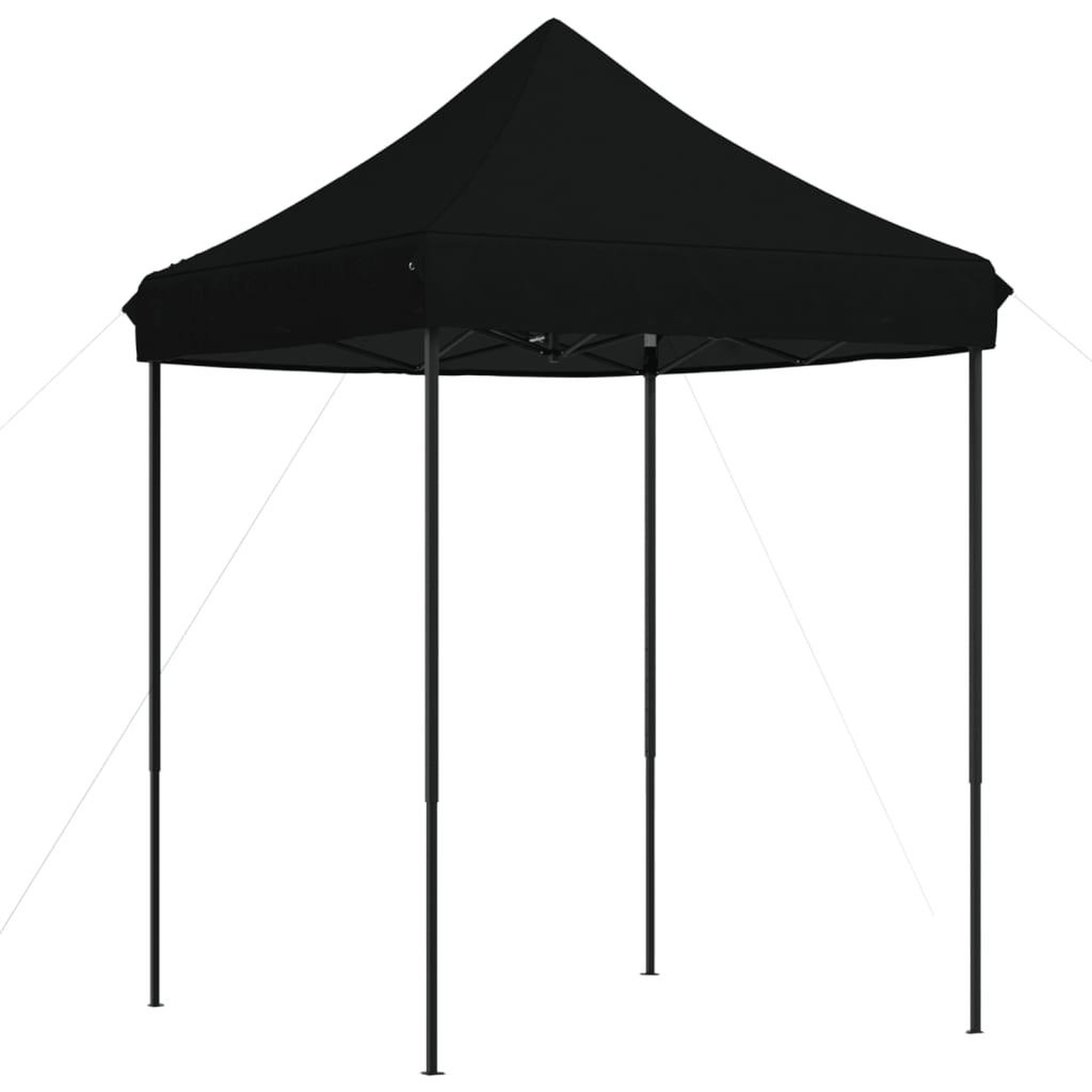 Voir la diapositive 5 : VIDAXL Tente de reception pliable escamotable noir 200x200x306 cm
