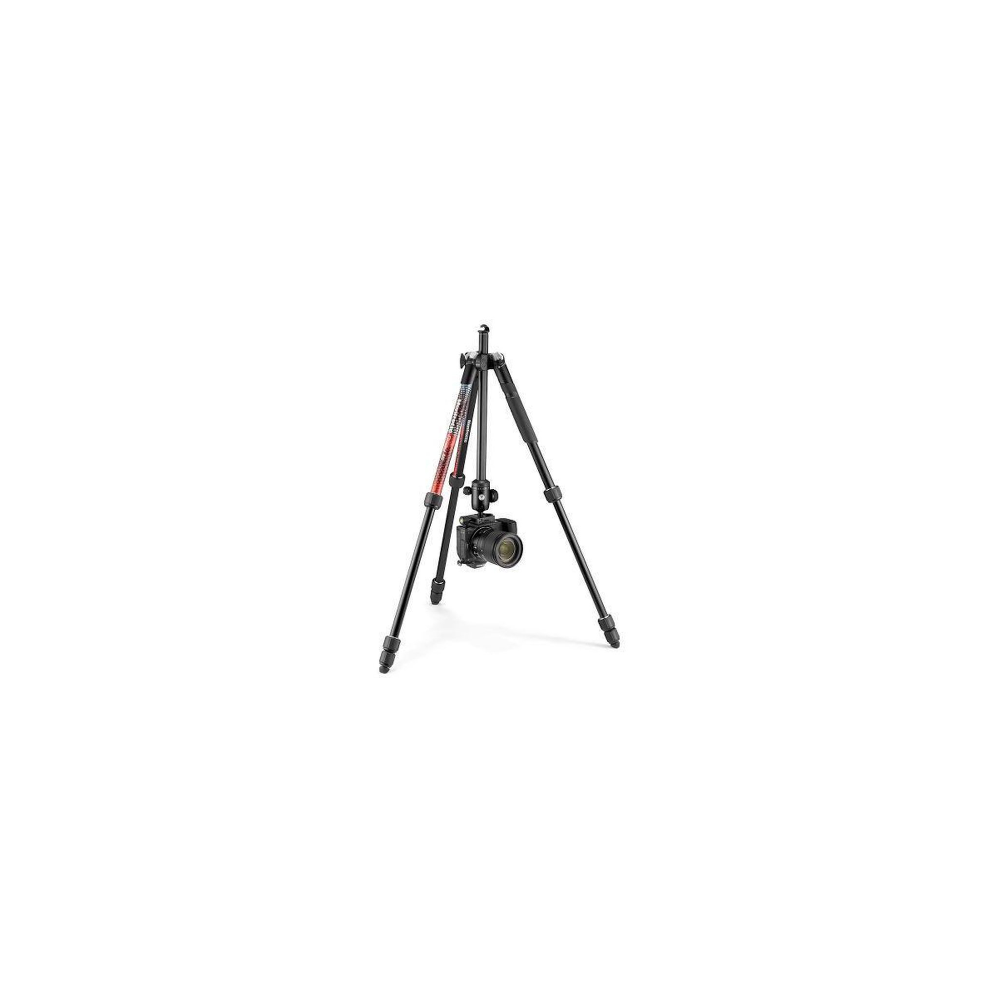 Voir la diapositive 3 : MANFROTTO Trépied element mii aluminium red 4 sections bh