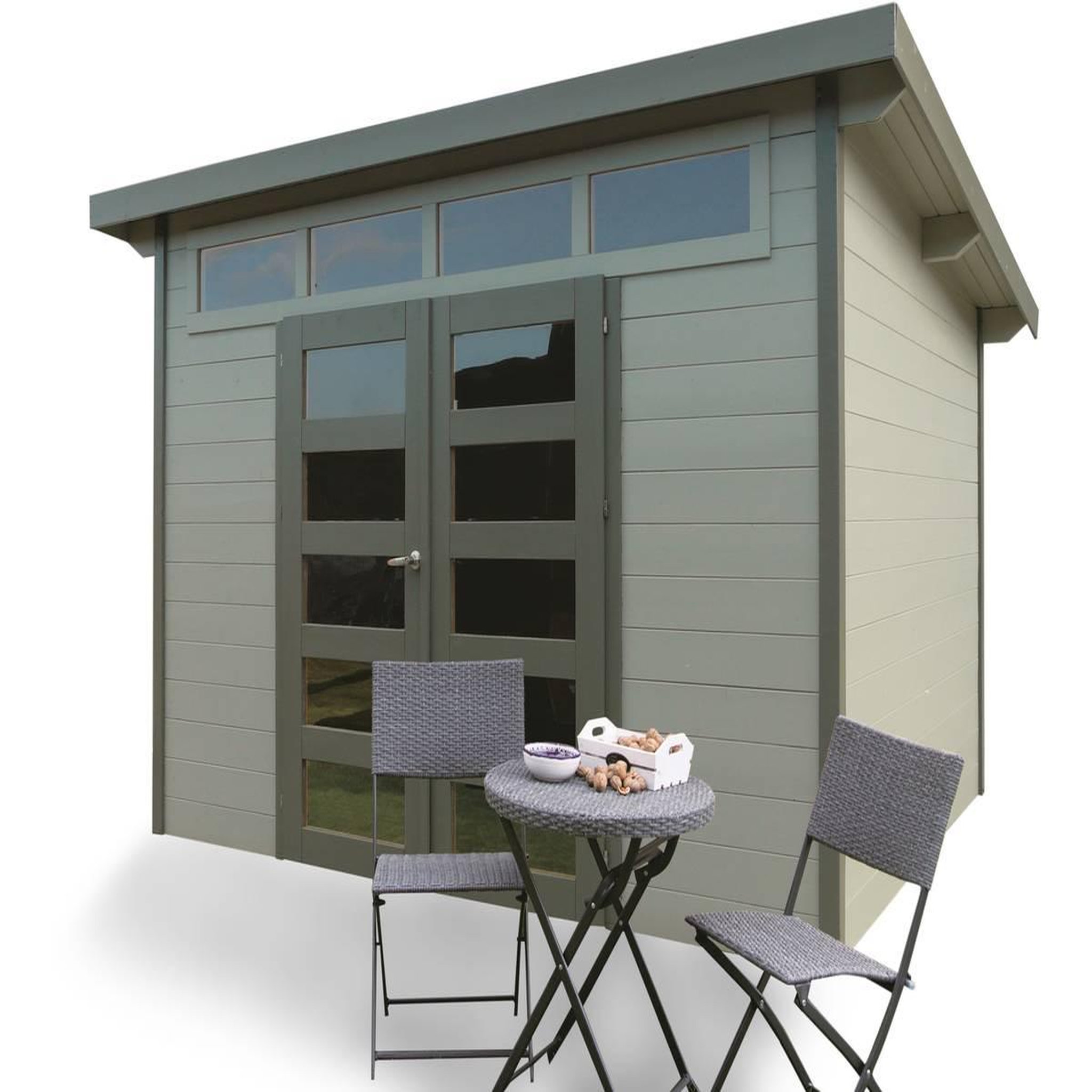 Voir la diapositive 1 : Habitat et Jardin Abri jardin bois  Verona  - 7.2 m² - 3 x 2.4 x 2.33 m - 28 mm