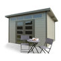 Voir la diapositive 1 : Habitat et Jardin Abri jardin bois  Verona  - 7.2 m² - 3 x 2.4 x 2.33 m - 28 mm