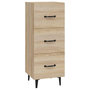Voir la diapositive 2 : VIDAXL Buffet Chene sonoma 34,5x34x90 cm Bois d'ingenierie