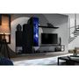 Voir la diapositive 2 : Paris Prix Ensemble Meuble TV Design  Switch VIII  240cm Noir