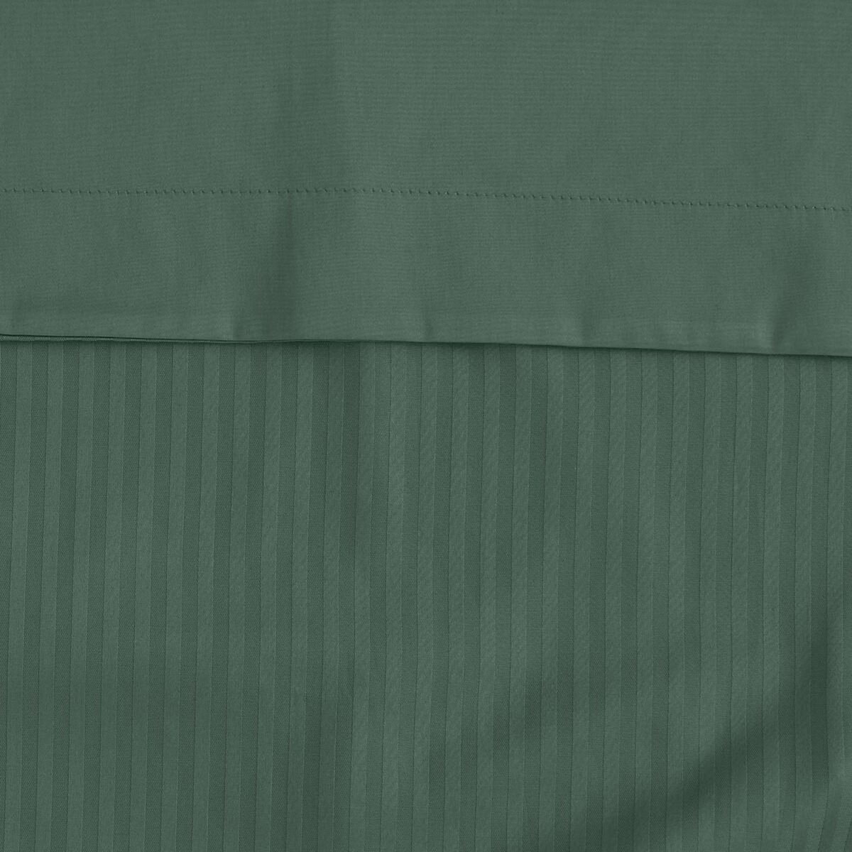 Sensei Maison Housse de couette rayée réversible satin de coton VERSALUXE