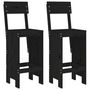 Voir la diapositive 3 : VIDAXL Ensemble de bar de jardin 3 pcs noir bois de pin massif