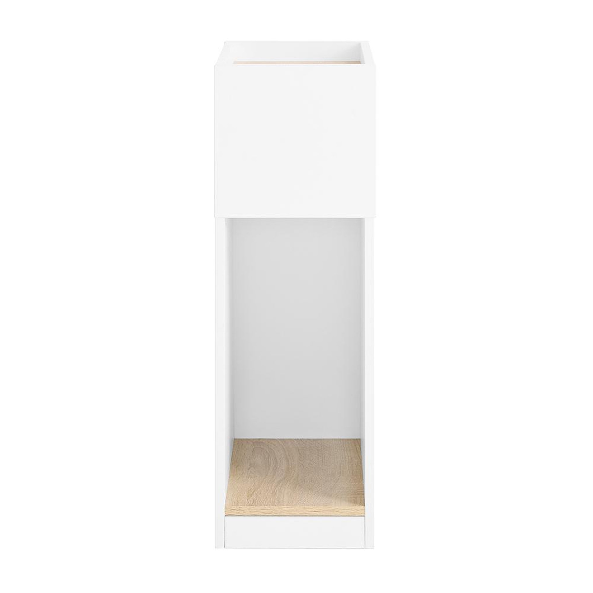 SOBUY Chevet Rangement 3 Compartiments Blanc 20x35x60cm FBT171-WN