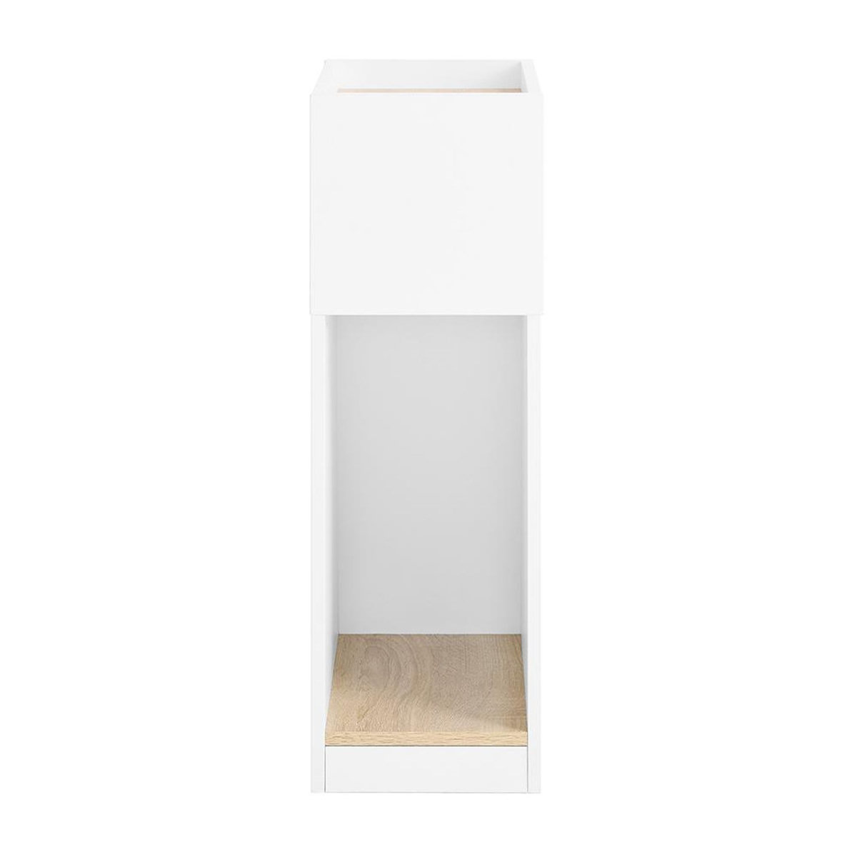 SOBUY Chevet Rangement 3 Compartiments Blanc 20x35x60cm FBT171-WN