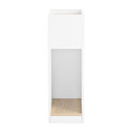 SOBUY Chevet Rangement 3 Compartiments Blanc 20x35x60cm FBT171-WN