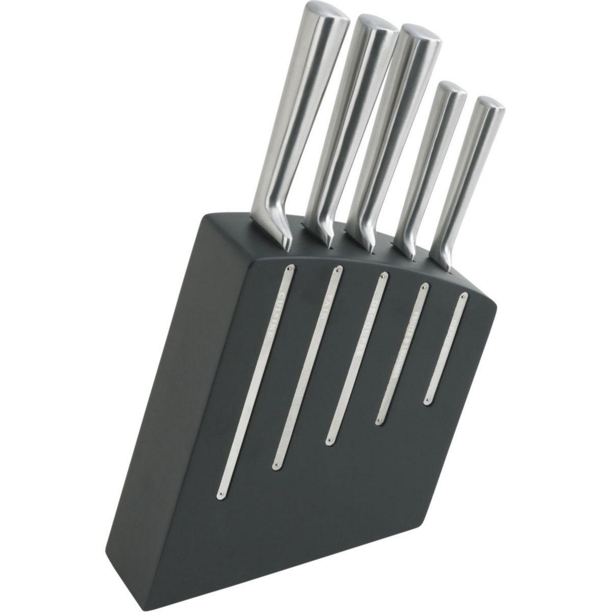 Dubost Bloc couteaux Kimono Noir + 5 couteaux Inox