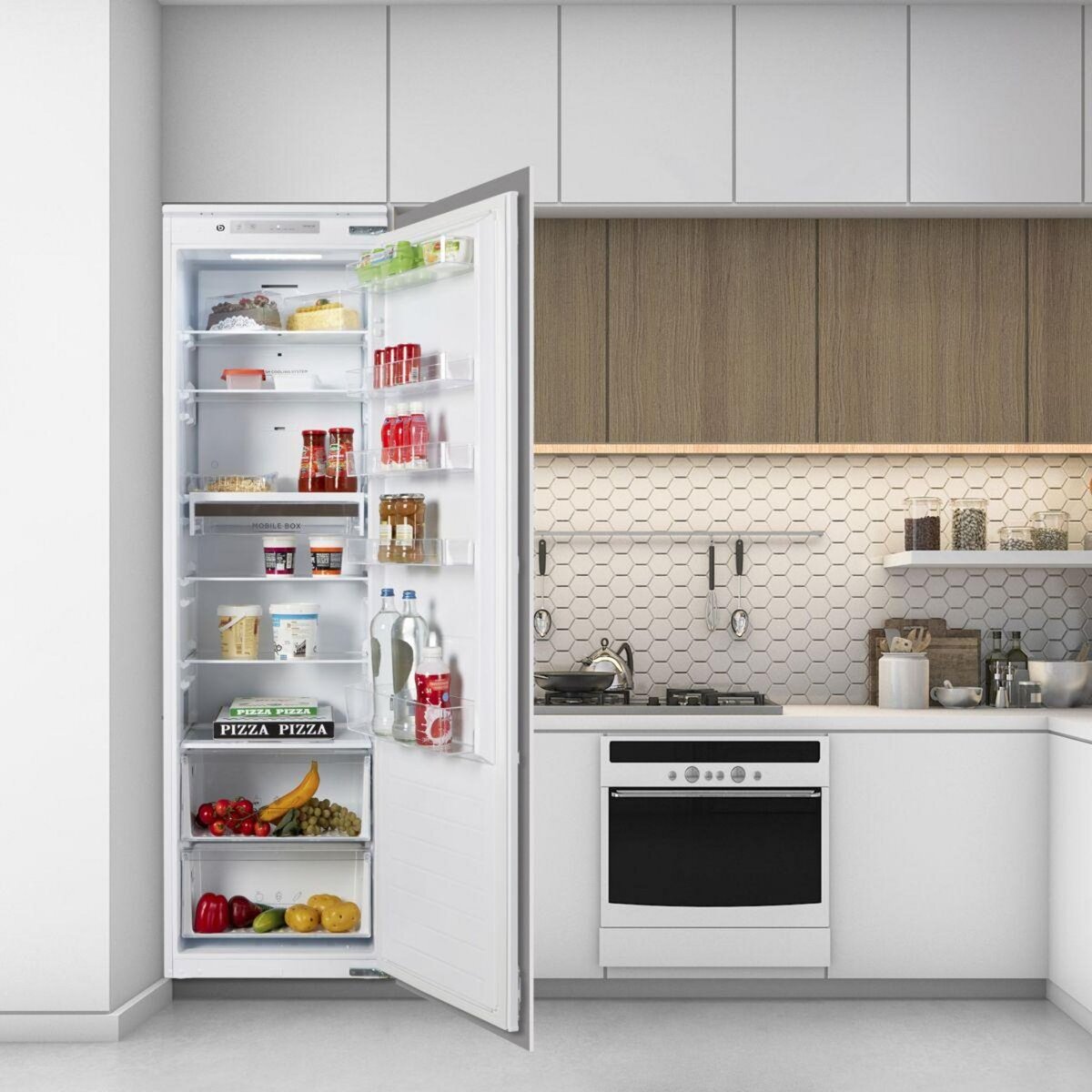 ESSENTIEL B Réfrigérateur 1 porte encastrable ERLVI180-55miB