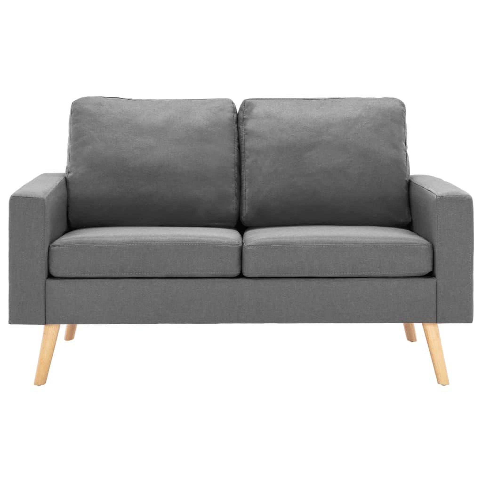 Voir la diapositive 3 : VIDAXL Ensemble de canapes 2 pcs Tissu Gris clair