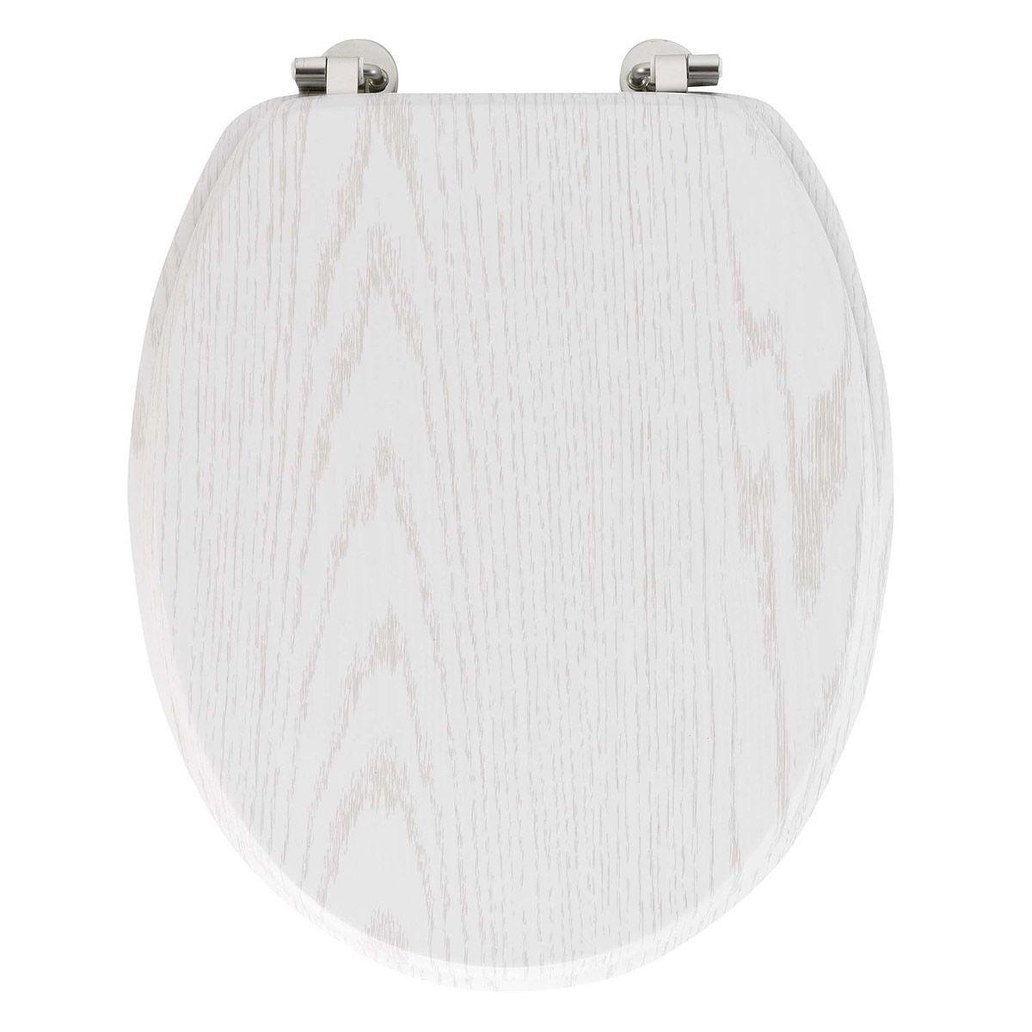 Douceur d'Intérieur Abattant wc effet bois  strata  46cm blanc