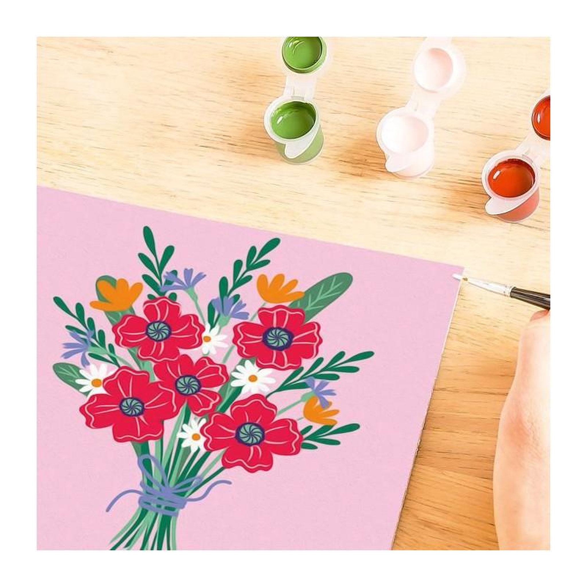 Voir la diapositive 6 : RAVENSBURGER CreArt 20x20 cm Poppy bouquet, Loisir créatif, Adulte, Peinture par numéros, 25519, Ravensburger