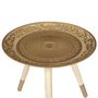 Voir la diapositive 2 : Paris Prix Table d'Appoint Design  Mirage  42cm Or