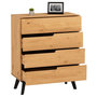 Voir la diapositive 2 : IDIMEX Commode TIBOR, 4 tiroirs