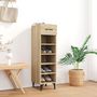 Voir la diapositive 1 : VIDAXL Armoire a chaussures Chene Sonoma 30x35x105cm Bois d'ingenierie