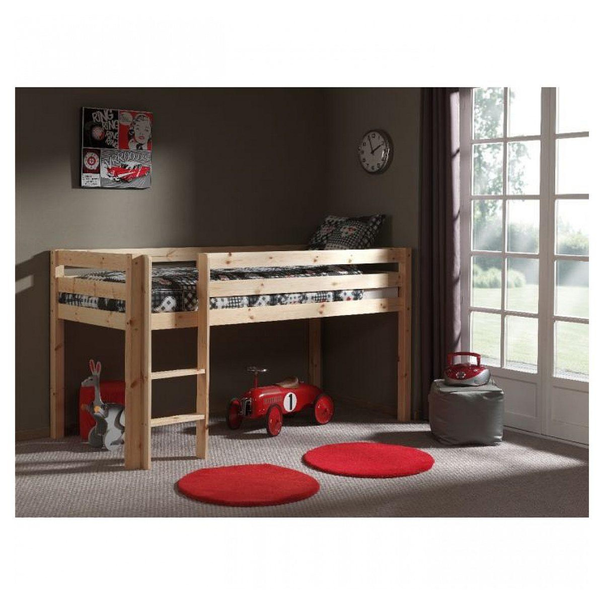 Voir la diapositive 3 : Paris Prix Lit enfant  pino spring  90x200cm naturel