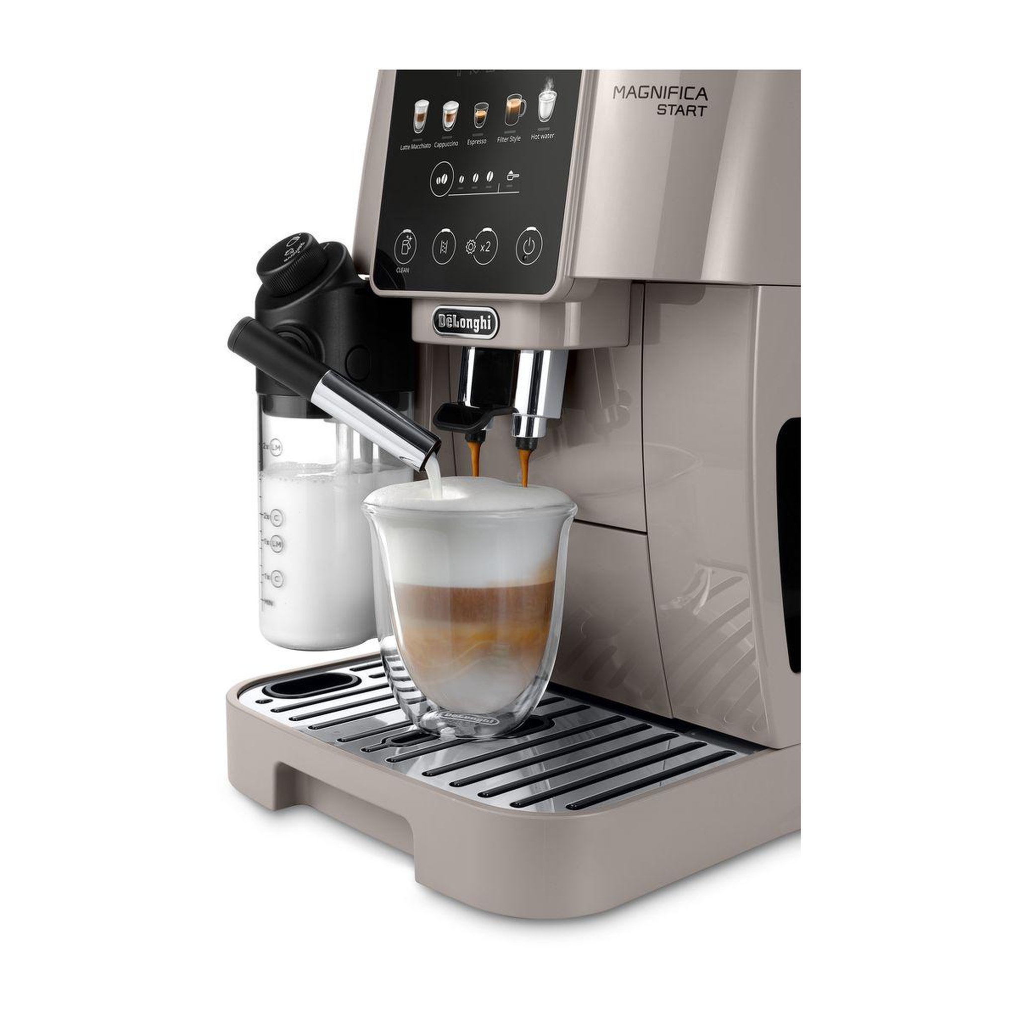 Voir la diapositive 2 : DELONGHI Expresso broyeur magnifica start color feb2291.bg latte beige color latte