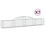 Voir la diapositive 2 : VIDAXL Paniers a gabions arques 7 pcs 300x30x40/60 cm fer galvanise