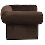 Voir la diapositive 5 : VIDAXL Canapé pour chien avec tiroir Marron 75x50x38 cm Peluche