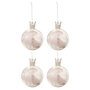Voir la diapositive 1 : Paris Prix Lot de 4 Boules de Noël  Couronne  10cm Rose