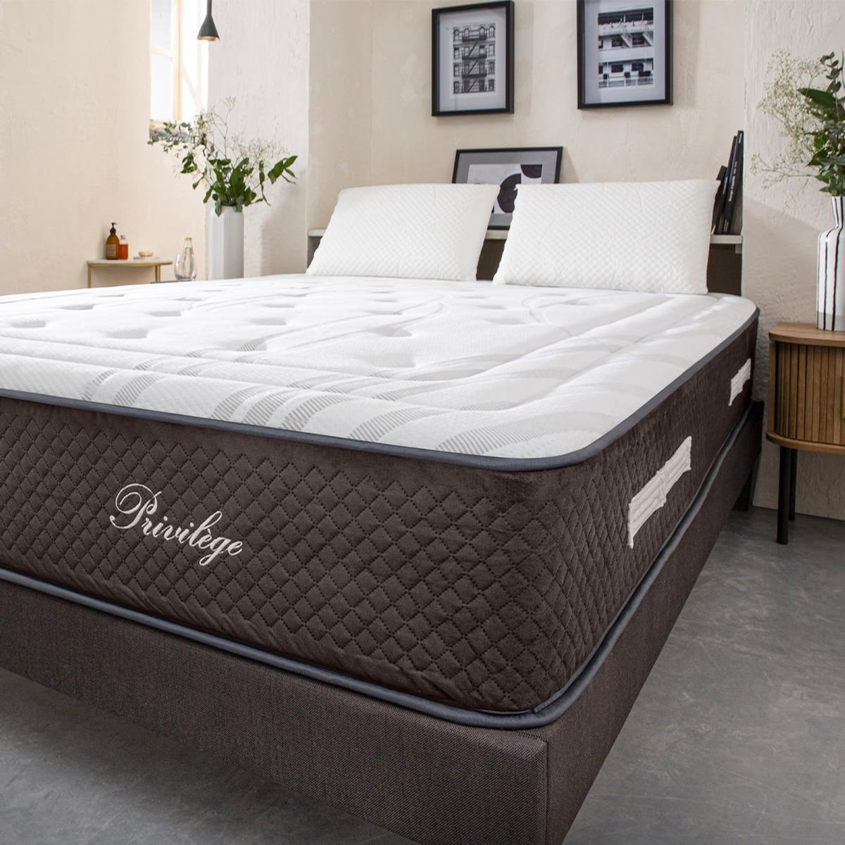 BELLECOUR BELLECOUR LITERIE | Matelas PRIVILEGE Jumelle | Ressorts ensachés & Mémoire de forme