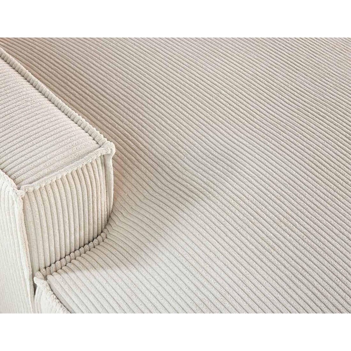 LISA DESIGN Spiaggia - canapé panoramique d'angle droit - 7 places - en velours côtelé