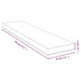 Voir la diapositive 5 : VIDAXL Etagere murale 80x20x4 cm bambou