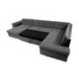 Voir la diapositive 2 : BEST MOBILIER Chuck - canapé panoramique xxl - convertible avec coffre - 7 places - droit