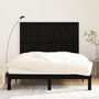 Voir la diapositive 3 : VIDAXL Tete de lit murale Noir 159,5x3x110 cm Bois massif de pin