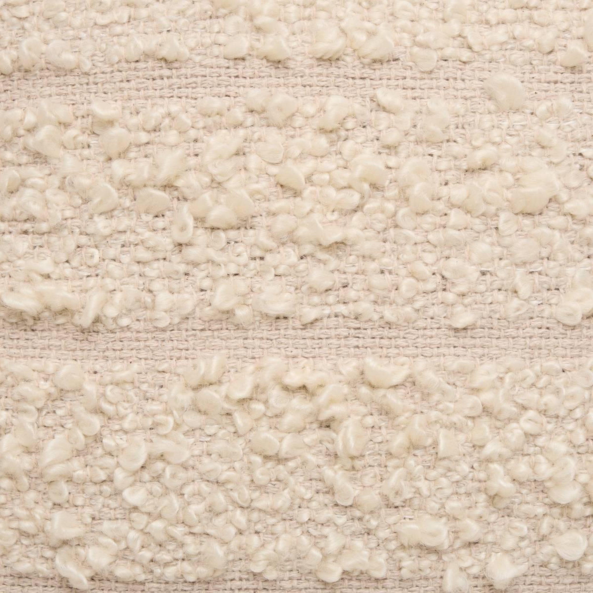 Voir la diapositive 4 : ATMOSPHERA Coussin déco bouclette  beryl  45x45cm beige lin