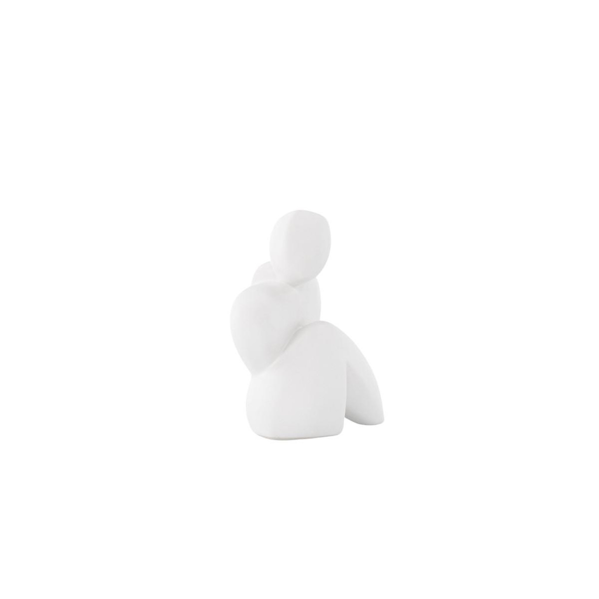 Voir la diapositive 3 : Paris Prix Statuette Sculpture en Céramique  Floda  14cm Blanc