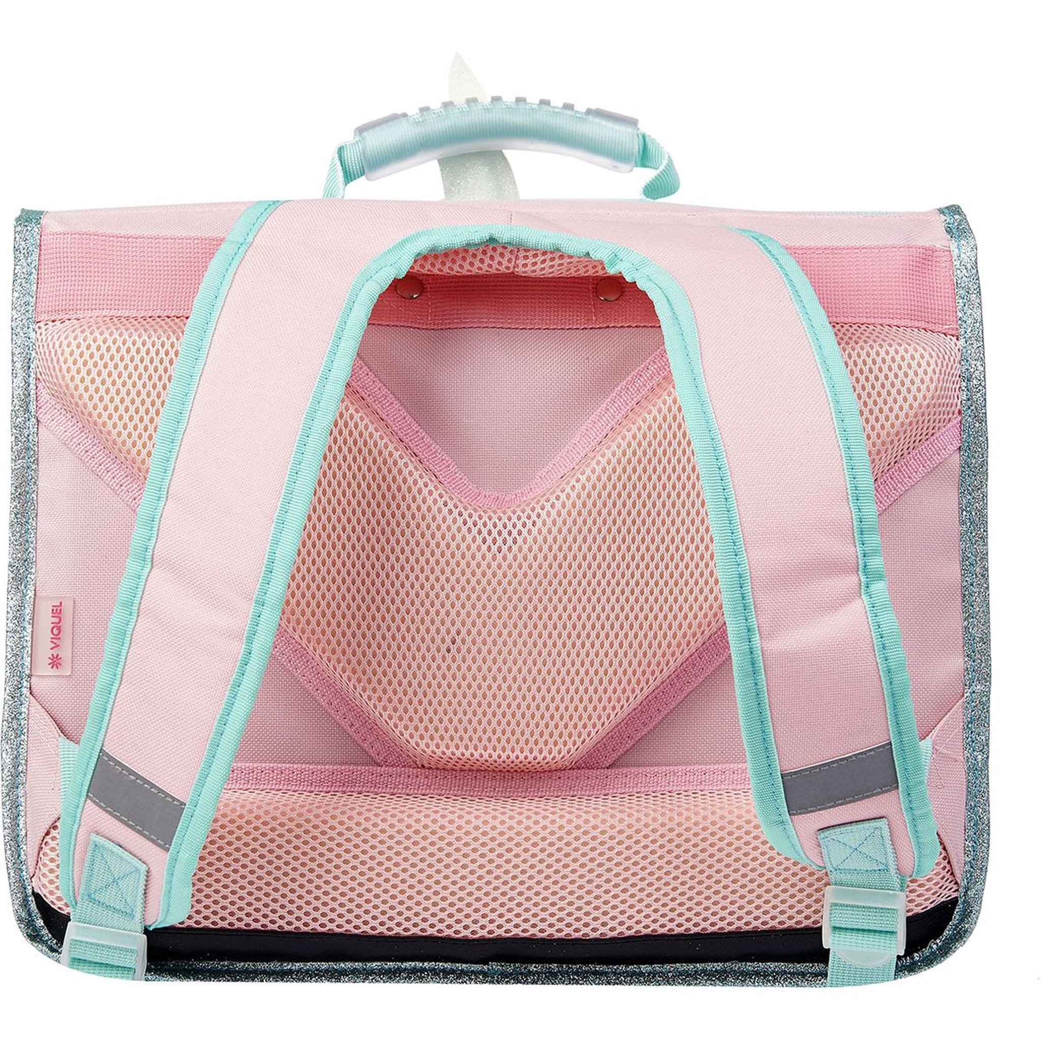 Voir la diapositive 6 : VIQUEL Cartable 38 cm CP/CE1/CE2 rose et bleu LICORNE 