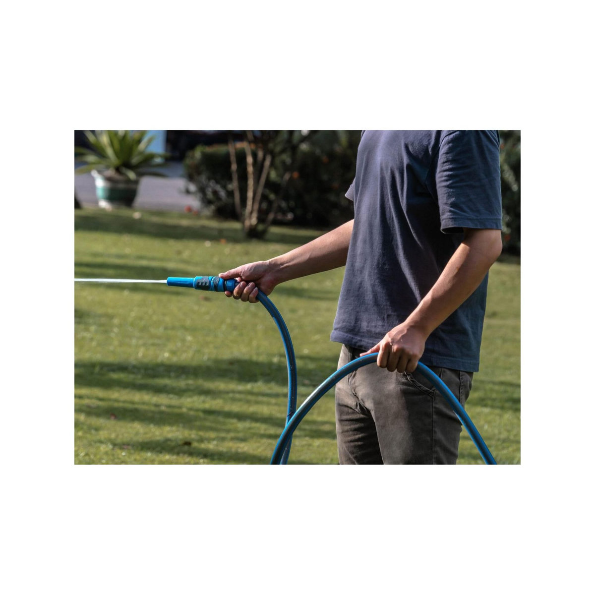 SUAN Lance d'arrosage et de nettoyage - Suan - Kit complet avec raccords d'arrosage soft touch