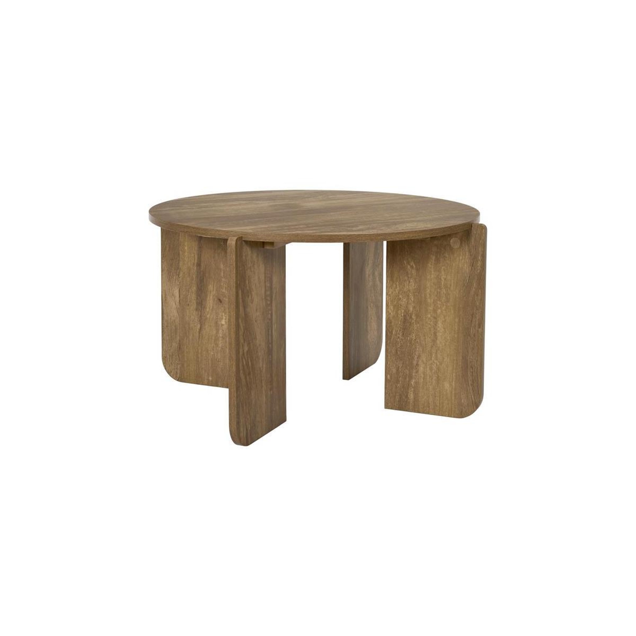 The Home Deco Factory Table basse ronde  heritage  70cm marron