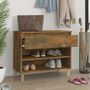 Voir la diapositive 3 : VIDAXL Armoire a chaussures Chene fume 70x36x60 cm Bois d'ingenierie