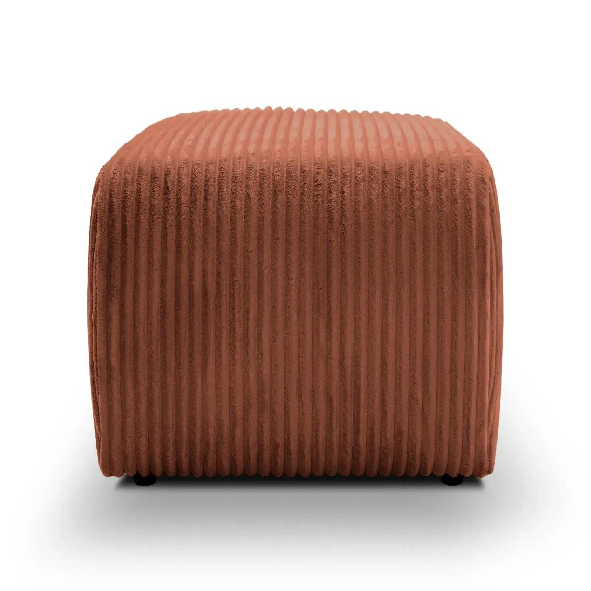 Voir la diapositive 1 : CASANOVA PARIS Elio - pouf velours côtelé