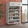 Voir la diapositive 3 : VIDAXL Armoire a chaussures Gris beton 60x35x105 cm Bois d'ingenierie
