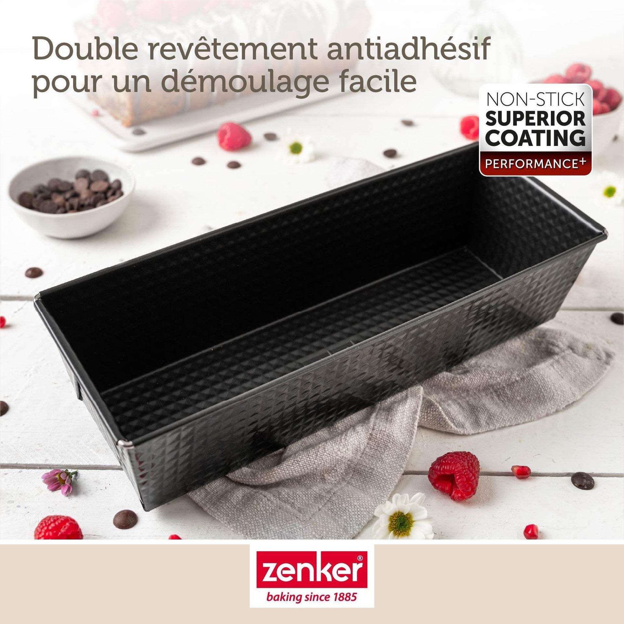 Voir la diapositive 6 : ZENKER Moule à cake 35 x 11,5 x 7 cm zenker perfectback+